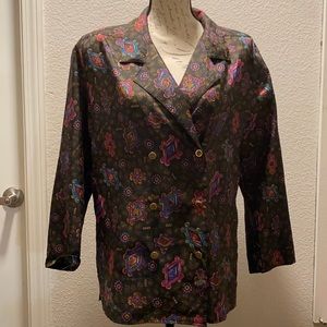 Shapely multicolored Blouse Size 6